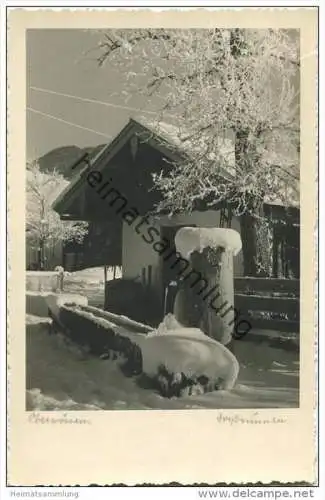 Oberwössen - Dorfbrunnen - Foto-AK