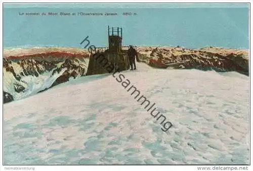 Le sommet du Mont Blanc et l' Observatoire Jansen