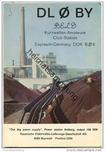 QSL - Funkkarte - DL0BY - Bayreuth - 1969