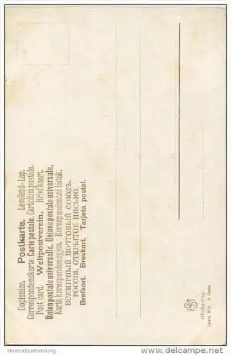 Hochgebirg ca. 1900 - Künstlerkarte signiert F. B.