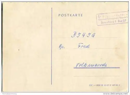 QSL - Funkkarte - DM3KEA - German Democratic Republic - Rostock - 1958