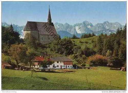 Am Streichen - Chiemgau - Blick zum Kaisergebirge - AK Grossformat