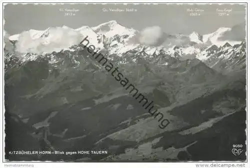 Kitzbüheler Horn - Blick gegen Hohe Tauern - Foto-AK