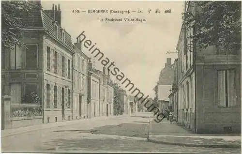 Bergerac - Le Boulevard Victor Hugo - Edition V. Lefebvre Libraire-Papetier Bergerac