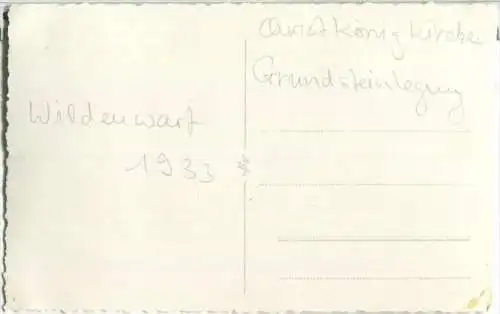 Wildenwart - Grundsteinlegung der Christkönig Kirche - am 17. September 1933 von Prälat Sebastian Fischen
