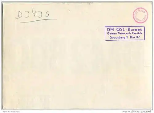 QSL - Funkkarte - DM2BBO - German Democratic Republic - Teupitz-Kohlgarten - 1959