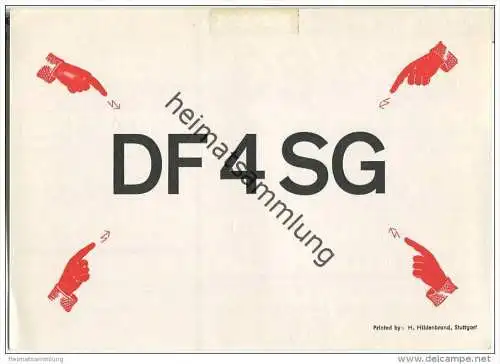 QSL - Funkkarte - DF4SG - Stuttgart - 1975