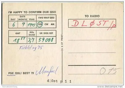 QSL - Funkkarte - DK5DS - Lünen-Brambauer - 1975