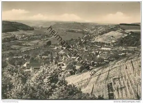 Freyburg - Blick vom Hotel Edelacker - Foto-AK Grossformat