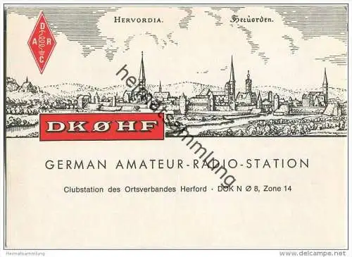 QSL - Funkkarte - DK0HF - Herford - 1975