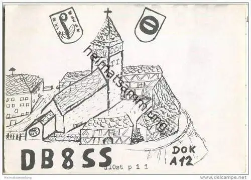 QSL - Funkkarte - DB8SS - Wiernsheim - Iptingen - 1976