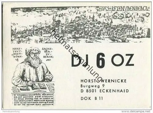 QSL - Funkkarte - DJ6OZ - Eckenhaid - 1976