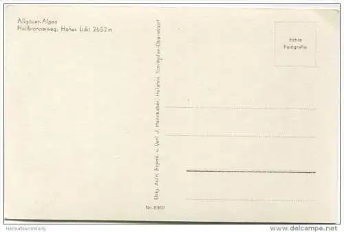 Hohes Licht - Foto-AK