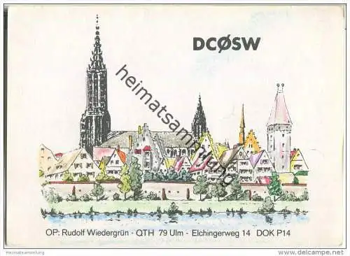 QSL - Funkkarte - DC0SW - Ulm - 1976
