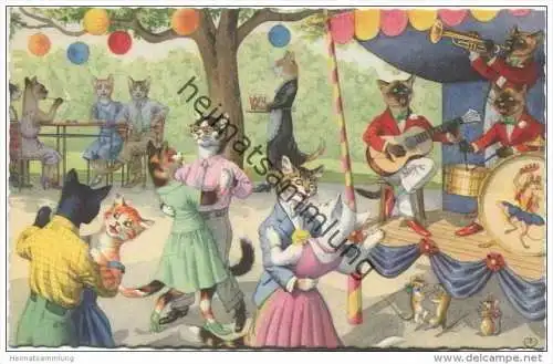 Sommerfest - Tanztee bei Katzens - Nr. 2258/1 - Printed in Belgium
