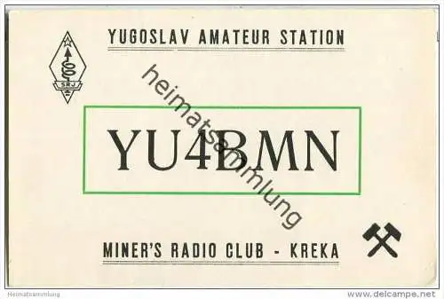 QSL - Funkkarte - YU4BMN - Bosnien-Herzegowina - Kreka - 1961