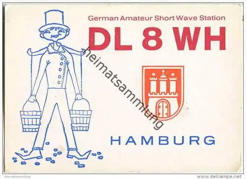 QSL - Funkkarte - DL8WH - Hamburg  - 1971