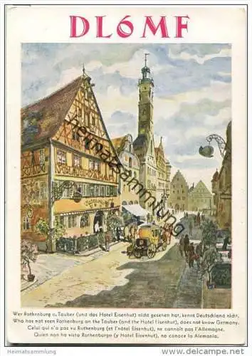 QSL - Funkkarte - DL6MF - Wildenholz - Rothenburg ob der Tauber - 1963