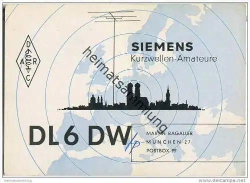 QSL - Funkkarte - DL6DW - München - 1963