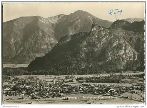 QSL - Funkkarte - DL1BA/P - Oberammergau - Foto - Stromversorgung aus Autobatterie - 1960