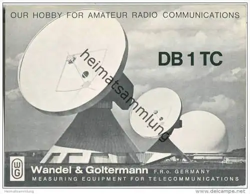 QSL - Funkkarte - DB1TC - Lichtenstein - Wandel &amp; Goltermann - 1976