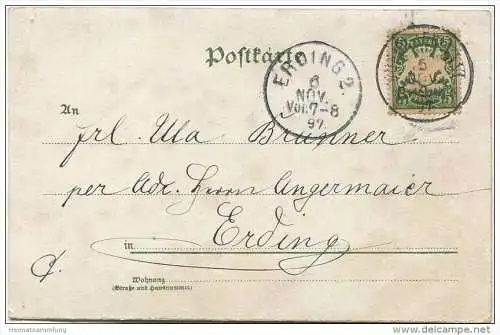 Mann fliegt auf Klapperstorch