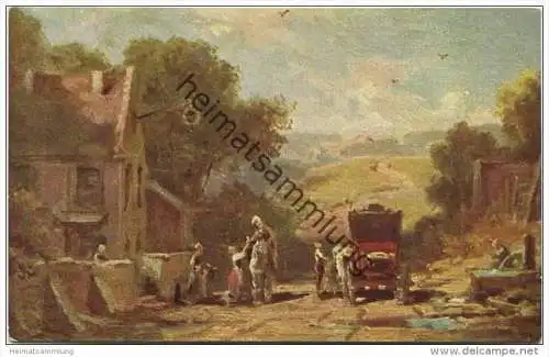 Carl Spitzweg - Abschied - die Kutsche wartet