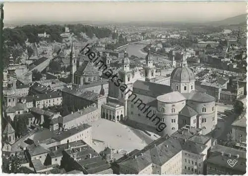 Salzburg - Blick von der Burg - Foto-AK 50er Jahre