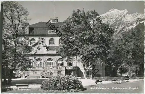 Bad Reichenhall - Kurhaus vom Kurpark - Foto-AK