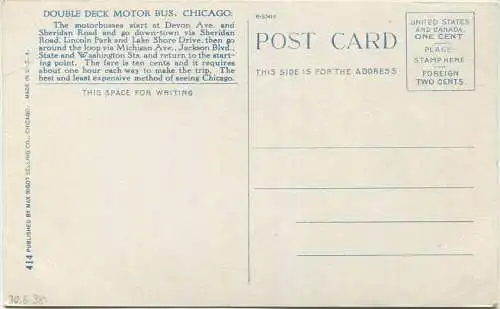 Chicago - Double Deck Motor Bus