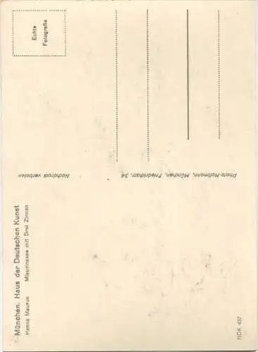 HDK437 - Misurinasee mit Drei Zinnen - Hanns Maurus - Verlag Heinrich Hoffmann München