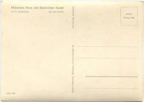 HDK509 - Bei der Hirtin - Jul. P. Junghanns - Verlag Heinrich Hoffmann München