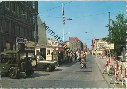 Berlin - Checkpoint Charlie - Passierstelle Friedrichstrasse an der Sektorengrenze