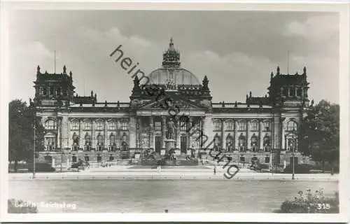 Berlin-Mitte - Reichstagsgebäude - Foto-AK Handabzug - Verlag Rudolf Pracht Berlin