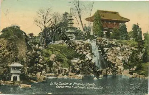 London - Coronation Exhibition 1911 - Garden of Floating Islands gel.