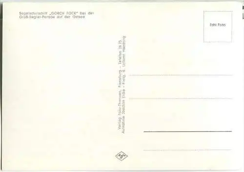 Segelschiff Gorch Fock bei der Gross-Segler Parade auf der Ostsee- Foto-AK