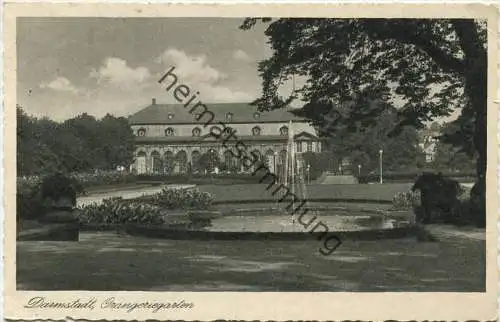 Darmstadt - Orangerie Garten - Verlag Wilh. Gerling gel.