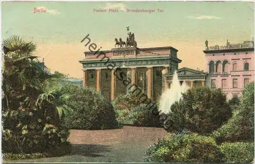 Berlin-Mitte - Brandenburger Tor gel. 1911