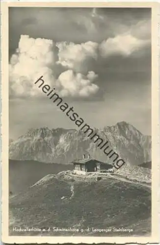 Hochzellerhütte an der Schmittenhöhe - Foto-AK