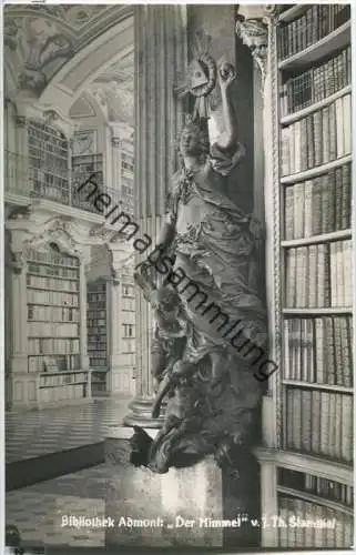 Stift Admont - Bibliothek - Der Himmel von J. Th. Stammel - Foto-AK 50er Jahre