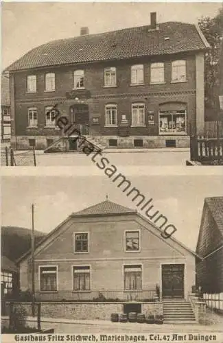 31094 Marienhagen - Duingen - Gasthaus Fritz Stichweh gel. 1928