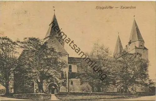 Königslutter - Kaiserdom - Graph. Verl. Anst. GmbH Dresden gel. 1922