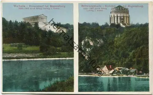 Regensburg - Walhalla - Befreiungshalle - Verlag Ottmar Zieher München gel. 1925