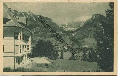 Oberstdorf - Stillachhaus - Kuranstalt Dr. Saathoff - Verlag J. Heimhuber Sonthofen gel. 1922