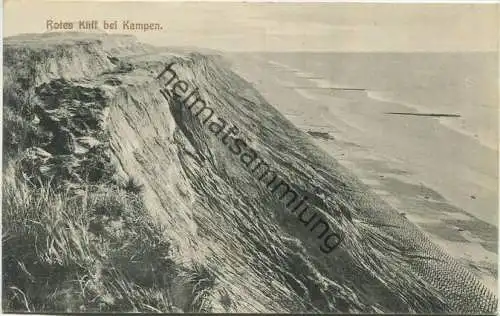 Kampen - Rotes Kliff - Verlag Bernh. Lassen Westerland gel. 1912