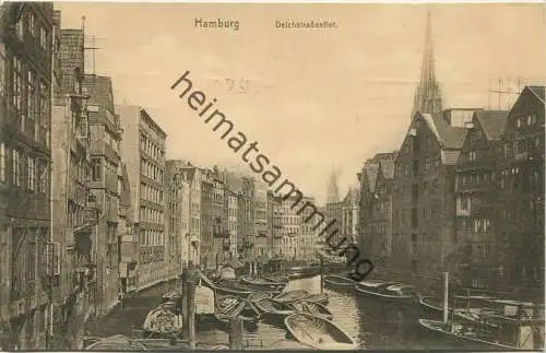 Hamburg - Deichstrassenflet - Verlag A. Büttner Hamburg gel. 1913