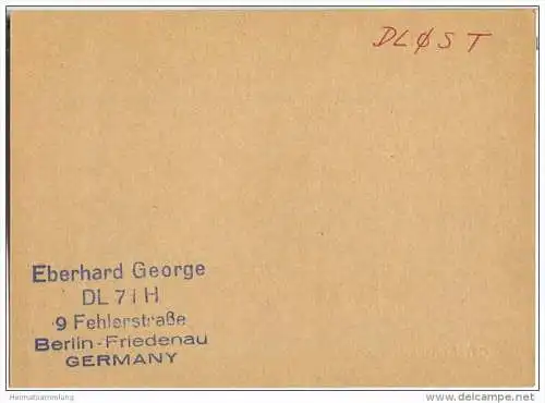 QSL - Funkkarte - DL7IH - Berlin-Friedenau - 1960