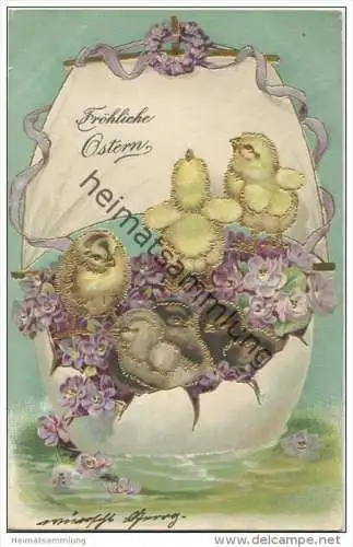 Ostern - Küken - Osterschiffchen