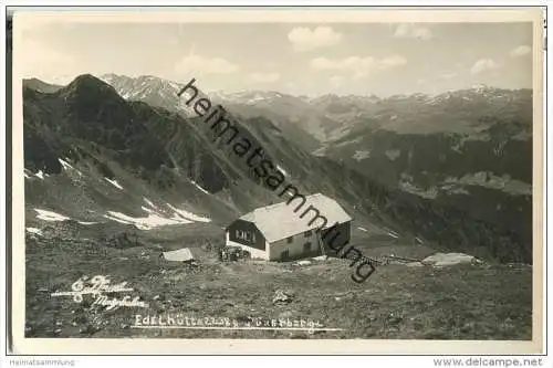 Edelhütte - Zillertal - Foto keine AK-Einteilung - 30er Jahre