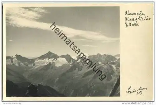Ahornspitze - Zillertal - Foto-AK 30er Jahre